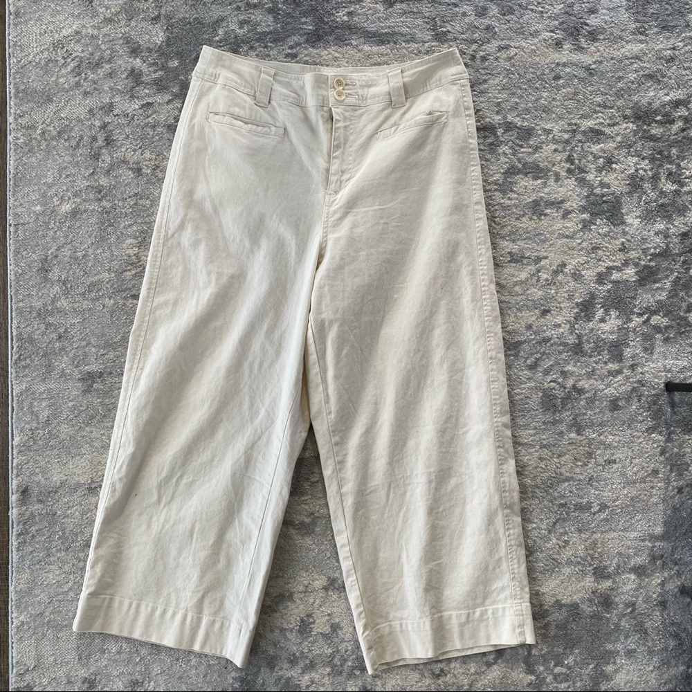 Off white/cream wide leg Pants